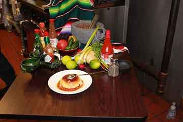 Charritos mexican food flan